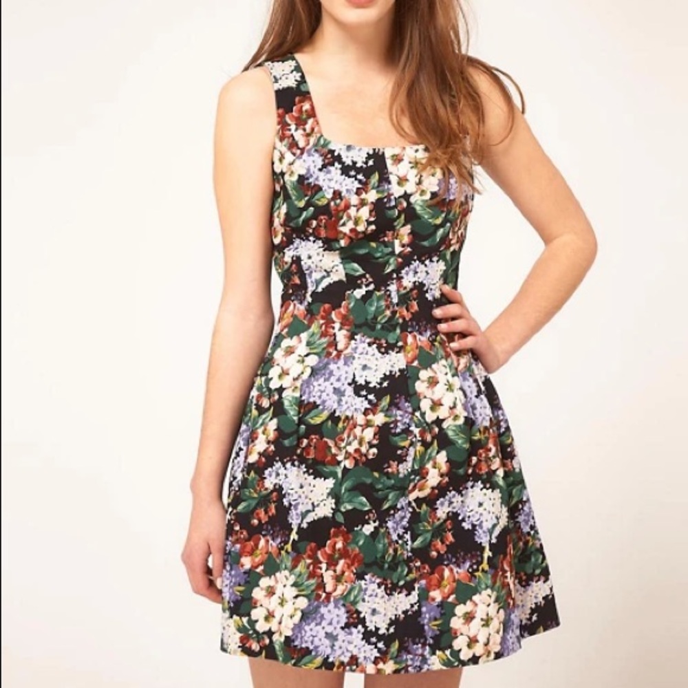 ASOS Tulip Dress in Vintage Print